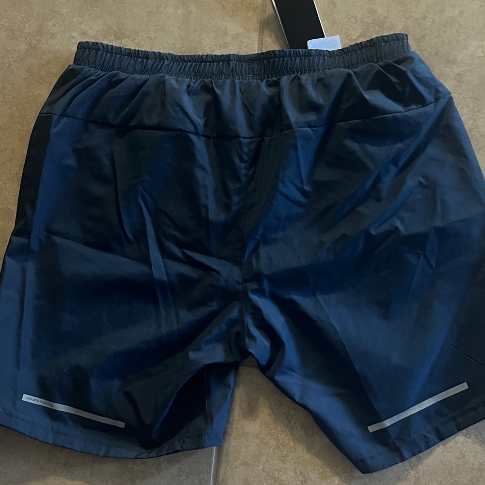 Adidas Men's Deep Blue Athletic Shorts - Picture 2 of 3